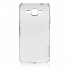 Husa silicon TPU Samsung Galaxy Grand Prime Nillkin Nature gri Blister Originala foto