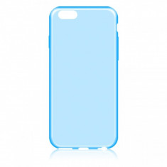 Husa silicon TPU Apple iPhone 6 Slim bleu transparenta foto