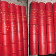 Carte veche M.Nisard-Oeuvres de Cicerone-6vol-1875 stare buna. Viata lui CICERO.