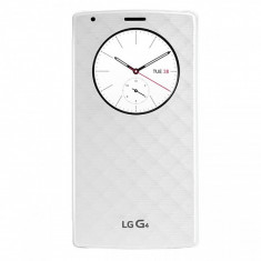 Husa plastic LG G4 Quick Circle CFV-100 alba Blister Originala foto