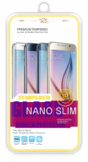 Folie Protectie ecran antisoc Samsung Galaxy S7 edge G935 Tempered Glass Full Face Alba Blueline Blister foto