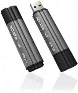 Stick USB A-DATA 16GB MyFlash S102 Pro USB 3.0 grey foto mare Stick USB A-DATA 16GB MyFlash S102 Pro USB 3.0 grey foto mare