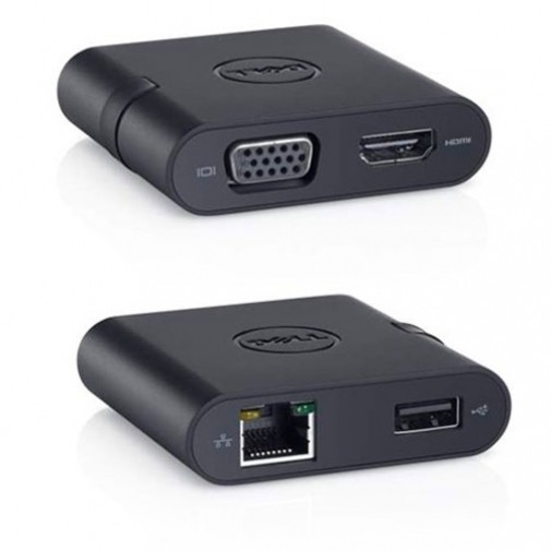 Adaptor Dell DA200 USB-C - HDMI - VGA - Ethernet - USB3.0 470-ABRY foto mare Adaptor Dell DA200 USB-C - HDMI - VGA - Ethernet - USB3.0 470-ABRY foto mare