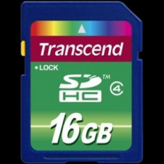 Card memorie Transcend SDHC 16GB Clasa 4 foto