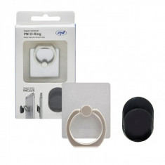 Suport universal PNI O-Ring, Desk Stand si Smart Grip, Silver, suport auto inclus foto