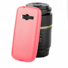 Husa silicon TPU Samsung Galaxy Ace 4 LTE G313 Shine roz foto