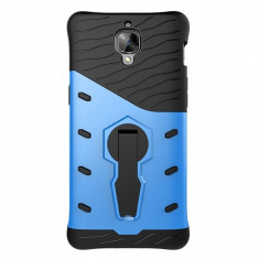 Husa plastic OnePlus 3 Tough Armor 360 Neagra Albastra foto