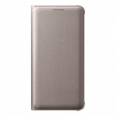 Husa piele Samsung Galaxy A5 EF-WA510PF Flip Wallet aurie Blister Originala foto