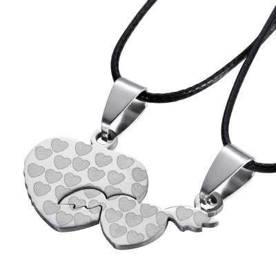 Pandantiv / Colier / Lantisor - Pentru Cuplu - WING HEART foto