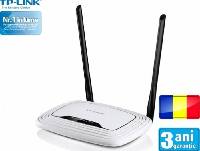 Router Wireless TP-Link TL-WR841N RO 802.11bgn Draft 2.0 2T2R foto mare Router Wireless TP-Link TL-WR841N RO 802.11bgn Draft 2.0 2T2R foto mare
