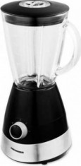 Blender de masa Heinner HBL-550S, 550 W, Bol din sticla 1.5 l, 2 Viteze + Pulse, Negru/Argintiu foto