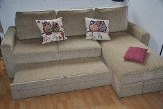 Canapea extensibila cu sezlong (coltar), model Porto (Mobexpert) foto