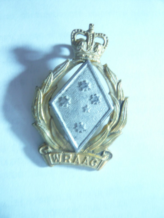 Insigna de sapca Armata Regala Australia - Corpul de femei WRAAG ,h= 3,8 cm