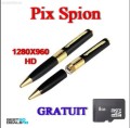 Pix Spion cu Camera Ascunsa, Video HD1280, Lentila KONICA MINOLTA + Card 16GB!