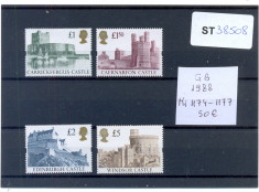 Anglia-Marea Britanie 1988-Mi 1174-1177-Castele,serie de 4 timbre nestamilate foto