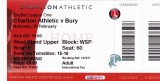 Bilet meci fotbal CHARLTON ATHLETIC - BURY (Anglia) 25.02.2017