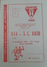 program UTA - SC Bacau