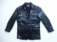 Geaca piele naturala MC^2 Genuine Leather; marime L, vezi dimensiuni; impecabila foto