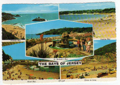 JERSEY PLAJA CARTE POSTALA FRANCATA EUROPA 1987 CEPT foto