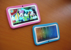 Tableta Android pentru copii Dualcore display 7&amp;quot; wifi - fete roz baieti albastru foto