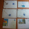 lot 6 plicuri circulate anii &#039;60 - in toate plicurile sunt si scrisori (10)