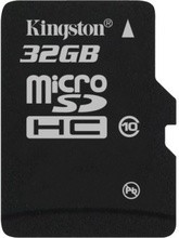 MICRO SD CARD KINGSTON; model: SDC10/32GBSP; capacitate: 32 GB; clasa: 10; culoare: NEGRU foto