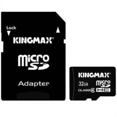 MICRO SD CARD KINGMAX; model: KM32GMCSDHC61A; capacitate: 32 GB; clasa: 6; culoare: NEGRU foto