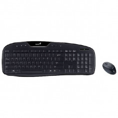 Kit Tastatura + Mouse GENIUS; model: KB-8005; layout: US; NEGRU; USB; Wireless foto