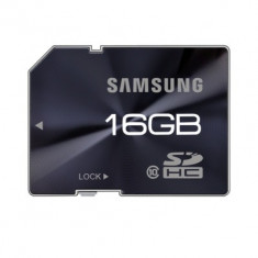 SD CARD SAMSUNG; model: MB-SPAGB; capacitate: 16 GB; clasa: 6; culoare: NEGRU foto