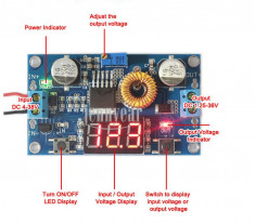 Modul sursa reglabila DC 4-38V to 1-35V 5A protectie termica / scurtcircuit foto