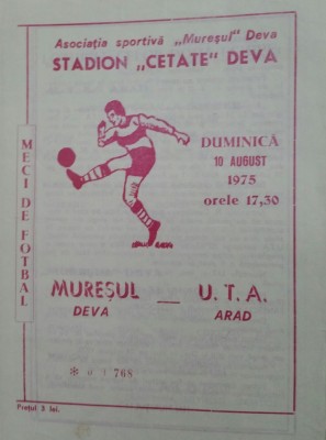 program Muresul Deva - UTA foto