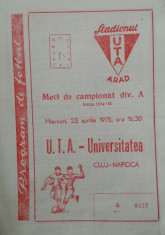 program UTA - U Cluj foto