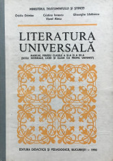 LITERATURA UNIVERSALA. Manual pentru clasele a XI-a si a XII-a - O. Drimba foto