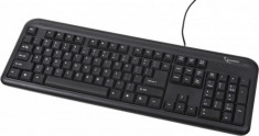 Tastatura GEMBIRD; model: KB-U-103; layout: US; NEGRU; USB; foto