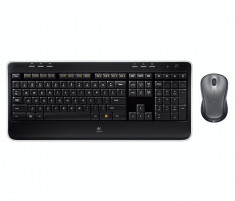 Kit Tastatura + Mouse LOGITECH; model: MK 520; layout: UK; NEGRU; USB; WIRELESS; MULTIMEDIA, &amp;quot;7N6C6&amp;quot; foto