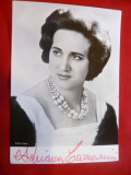 Fotografia actritei Adriana Carroni 1946 , cu autograf si dedicatie