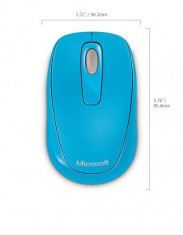 Mouse MICROSOFT; model: 1000; ALBASTRU; USB; WIRELESS; foto