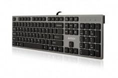 Tastatura A4TECH; model: KV-300H; layout: US; NEGRU/GRI; USB foto