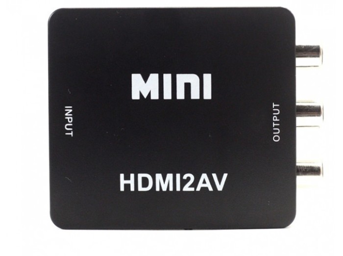 Adaptor Convertor HDMI la RCA Audio Video, HDMI la AV, Full HD 1080p foto mare Adaptor Convertor HDMI la RCA Audio Video, HDMI la AV, Full HD 1080p foto mare