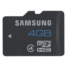 MICRO SD CARD SAMSUNG; model: MB-MS4GB; capacitate: 4 GB; clasa: 4; culoare: NEGRU foto