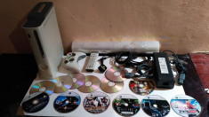 CONSOLA XBOX 360 HDMI MODATA + MANETA WIRELESS + CABLURI + TELECOMANDA+13 JOCURI foto