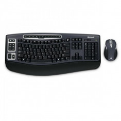 Kit Tastatura + Mouse MICROSOFT; model: DESKTOP 5000; layout: US; NEGRU; USB; WIRELESS; MULTIMEDIA foto