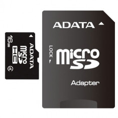 MICRO SD CARD ADATA; model: AUSDH16GCL4-RA1; capacitate: 16 GB; clasa: 4; culoare: NEGRU foto