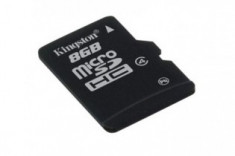 MICRO SD CARD KINGSTONE; model: SDC4/4GBSP; capacitate: 4 GB; clasa: 4; culoare: NEGRU foto