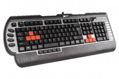 Tastatura A4TECH, model: G800V, layout: US, NEGRU, USB, MULTIMEDIA foto