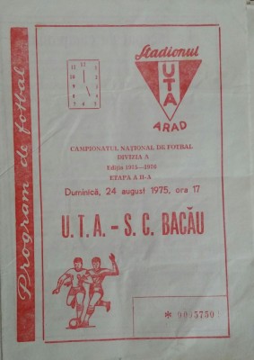 program UTA - SC Bacau foto