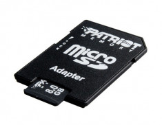 MICRO SD CARD PATRIOT; capacitate: 8 GB; clasa: 4; Adaptor; foto