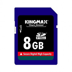 SD CARD KINGMAX; model: KM08GSDHC6; capacitate: 8 GB; clasa: 6; culoare: NEGRU foto