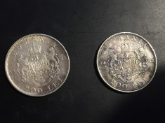 200 lei 1942 monede argint foto