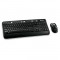 Kit Tastatura + Mouse MICROSOFT; model: ZHA-00023; layout: US; NEGRU; USB; WIRELESS; MULTIMEDIA